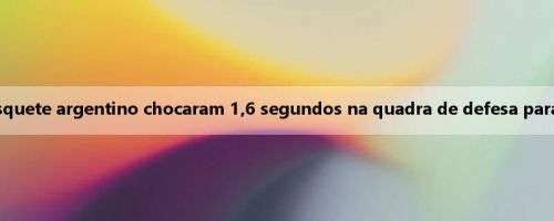 A história da competição é a mais longa história! Os playoffs do basquete argentino chocaram 1,6 segundos na quadra de defesa para roubar sua própria cesta e completar uma explosão com uma mão