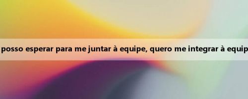 Sexton: Mal posso esperar para me juntar à equipe, quero me integrar à equipe como líder