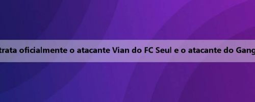 Oficial: Suwon FC contrata oficialmente o atacante Vian do FC Seul e o atacante do Gangwon FC Kim Jung-min