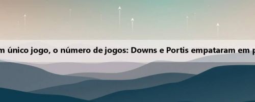 Jogadores ativos com 5 pontos em um único jogo, o número de jogos: Downs e Portis empataram em primeiro lugar na liga em 4 jogos cada