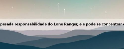Cuban: Flagg não tem que assumir a pesada responsabilidade do Lone Ranger, ele pode se concentrar em polir a técnica & ficar melhor
